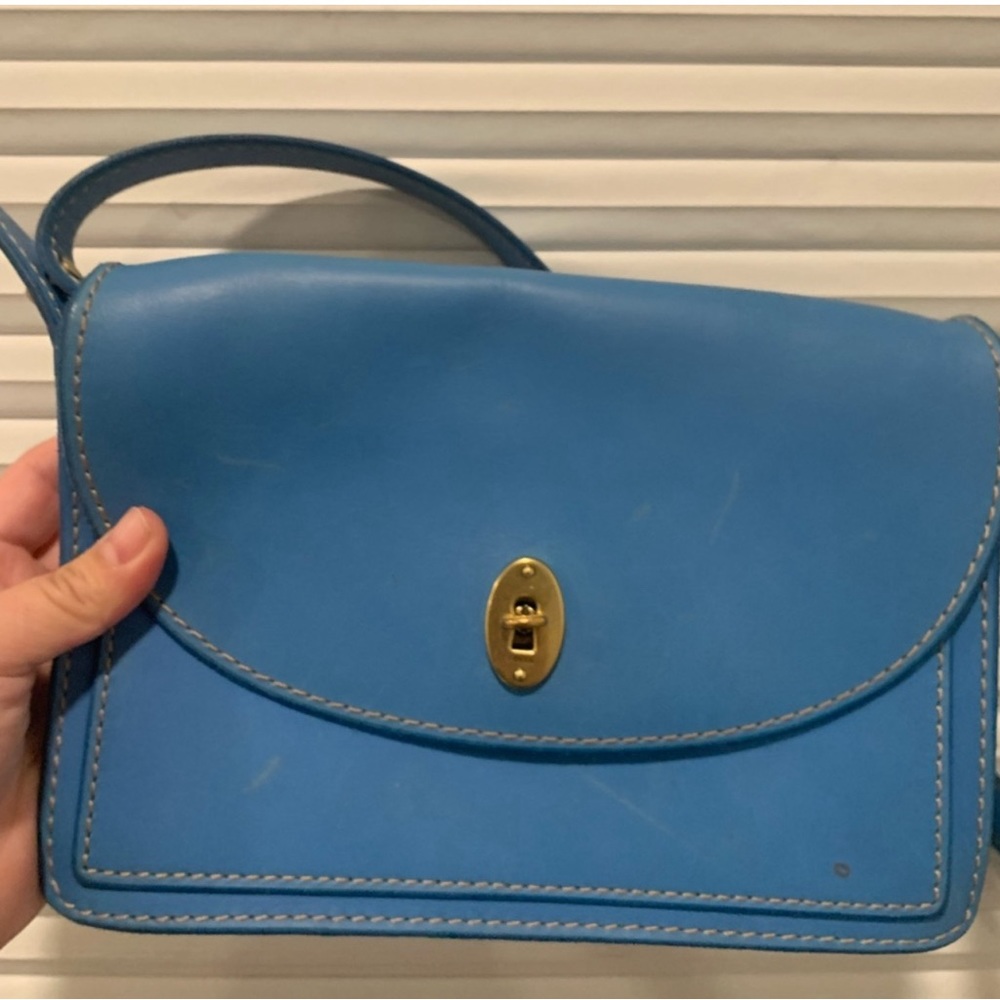 Vintage blue fossil bag